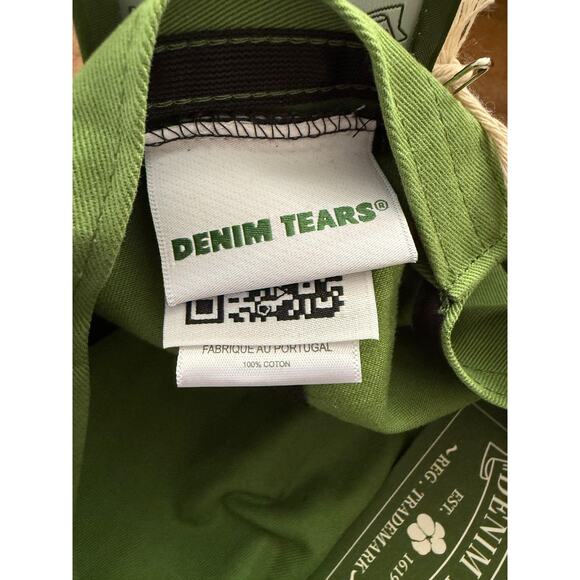 Denim Tears Hat Cap Snap Back Embroidered Mens One Size Cactus Green - Picture 7 of 9